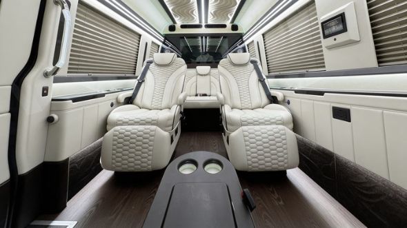moreno valley 8 passenger sprinter van interior